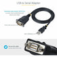 3FT USB TO SERIAL CABLE ADAPTER USB TO RS232 DB9 CONVERTER CABLE