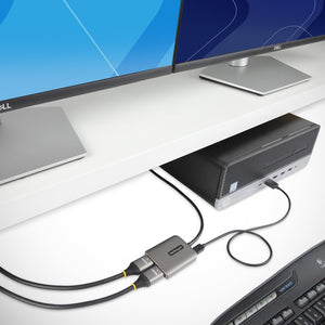 DP HDMI MULTI MONITOR ADAPTER 3PT DISPLAYPORT 1.4 TO HDMI MST HUB