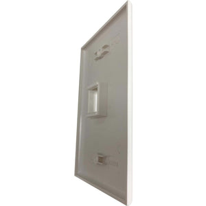 SAFE-IT WALL PLATE SINGLE-GANG 1-PORT ANTIBACTERIAL IVORY MATTE