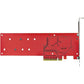 DUAL M.2 PCIE SSD ADAPTER CARD MKEY AHCI NVME M2 SSD PCIE 4.0