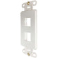 SAFE-IT WALL-MOUNT INSERT 2PORT ANTIBACTERIAL DECORA IVORY TAA