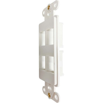 SAFE-IT WALL-MOUNT INSERT 4PORT ANTIBACTERIAL DECORA IVORY TAA