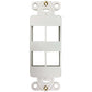 SAFE-IT WALL-MOUNT INSERT 4PORT ANTIBACTERIAL DECORA IVORY TAA