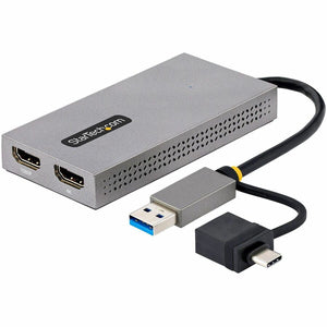 USB TO DUAL HDMI ADAPTER 4K EXTERNAL CONVERTER DONGLE