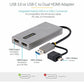 USB TO DUAL HDMI ADAPTER 4K EXTERNAL CONVERTER DONGLE