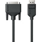 1M ELEMENTS DISPLAYPORT TO DVI TO DVI MALE TO MALE