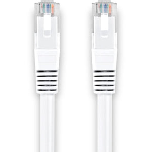 100FTCAT6 WHITE ETHERN MOLDED 100 PERCENT COPPER UL RATED CABLE