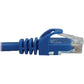 6FT CAT6A BLUE M/M SNAGLESS MOLDED UTP 10G POE ENET CABLE