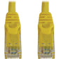 6FT CAT6A ENET CABLE SNAGLESS MOLDED UTP 10G POE M/M YELLOW