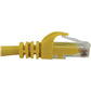 6FT CAT6A ENET CABLE SNAGLESS MOLDED UTP 10G POE M/M YELLOW