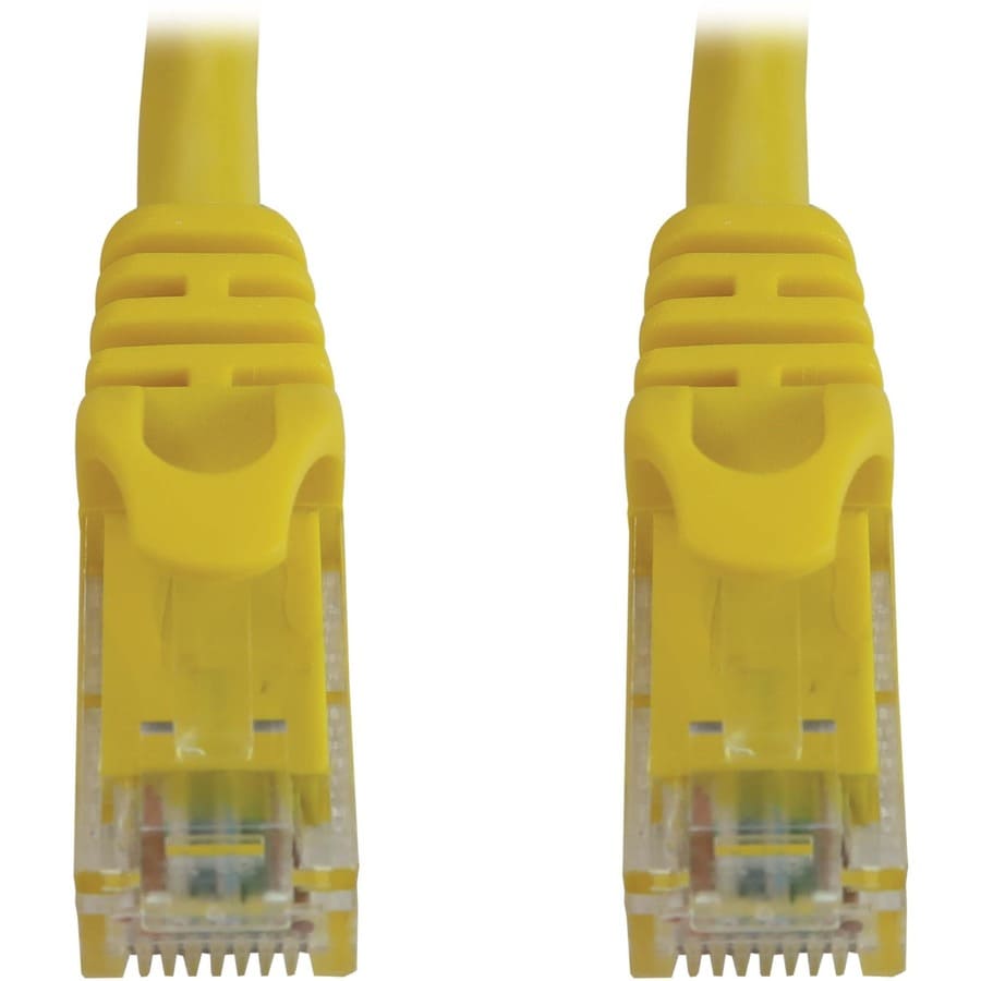 25FT CAT6A ENET CABLE SNAGLESS MOLDED UTP 10G POE MM YELLOW