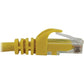 25FT CAT6A ENET CABLE SNAGLESS MOLDED UTP 10G POE MM YELLOW