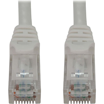 50FT CAT6A ENET CABLE SNAGLESS MOLDED UTP 10G POE M/M WHITE