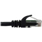 100FT CAT6A ENET CABLE SNAGLESS MOLDED UTP 10G POE M/M BLACK