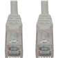 100FT CAT6A ENET CABLE SNAGLESS MOLDED UTP 10G POE MM WHITE