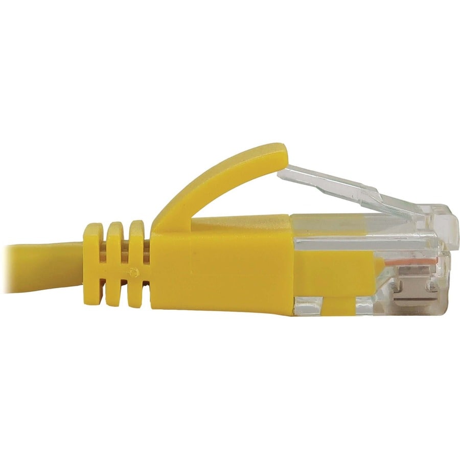 10FT CAT6A YELLOW M/M SNAGLESS MOLDED SLIM 10G POE ENET CABLE