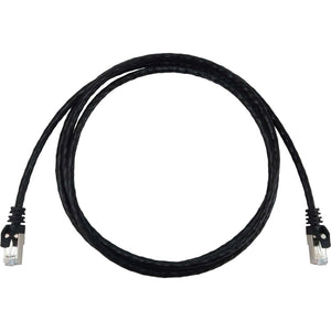 7FT CAT6A BLACK M/M SNAGLESS SHIELDED SLIM 10G ENET CABLE