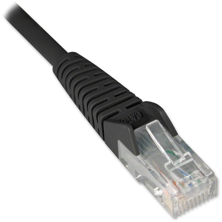 14FT CAT6 PATCH CABLE M/M BLACK GIGABIT MOLDED SNAGLESS PVC RJ45