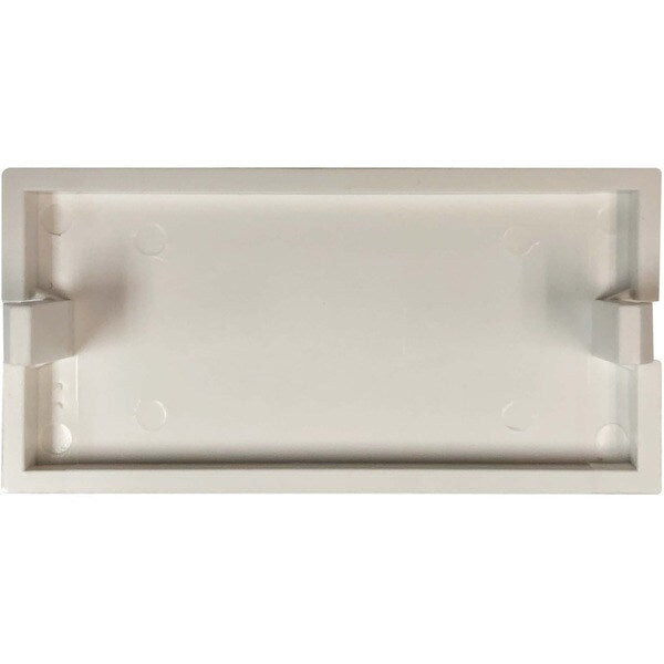 BLANK SNAP-IN INSERT UK STYLE BRITISH STYLE 25 X 50 MM WHITE