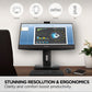 24 ERGONOMIC DOCKING MONITOR W/ USB-C 90W PD, RJ45&POP-UP WEBCAM