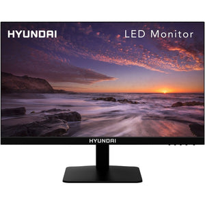 HYUNDAI 23.8IN FHD FLAT OFFICE MONITOR BLACK