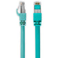 6FT CAT6A CABLE - SNAGLESS-AQUA SHIELDED ETHERNET CABLE