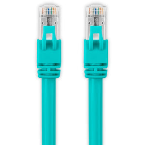 7FT CAT6A CABLE - SNAGLESS-AQUA SHIELDED ETHERNET CABLE