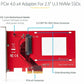 U.3 TO PCIE ADAPTER CARD - PCI EXPRESS 4.0 U.3 NVME SSDS