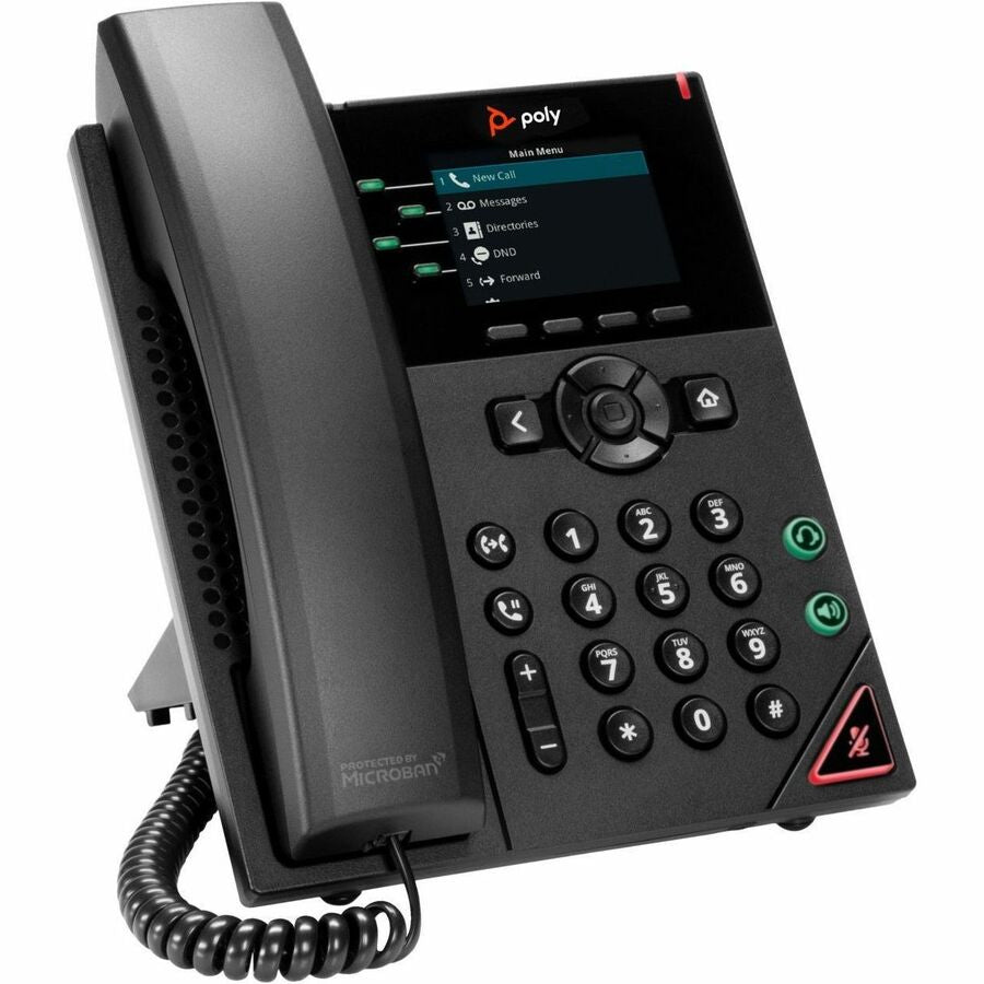 POLY VVX 250 4-LINE IP PHONE AND POE-ENABLED-WW