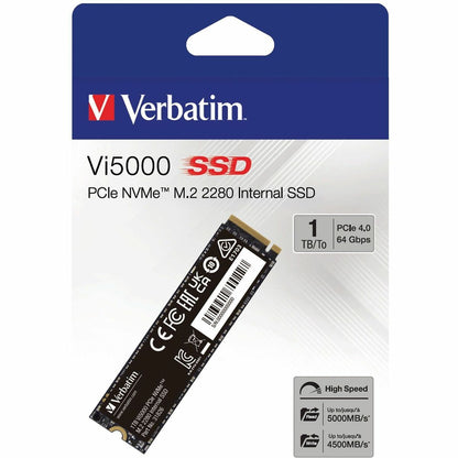 VERBATIM 1TB VI5000 SSD INTERNAL - PCIE NVME M.2 SSD