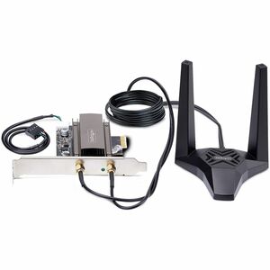 WIFI 6E PCIE NETWORK CARD TRI-BAND WIRELESS ETHERNET ADAPTER