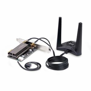 WIFI 6E PCIE NETWORK CARD TRI-BAND WIRELESS ETHERNET ADAPTER