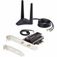 WIFI 6E PCIE NETWORK CARD TRI-BAND WIRELESS ETHERNET ADAPTER