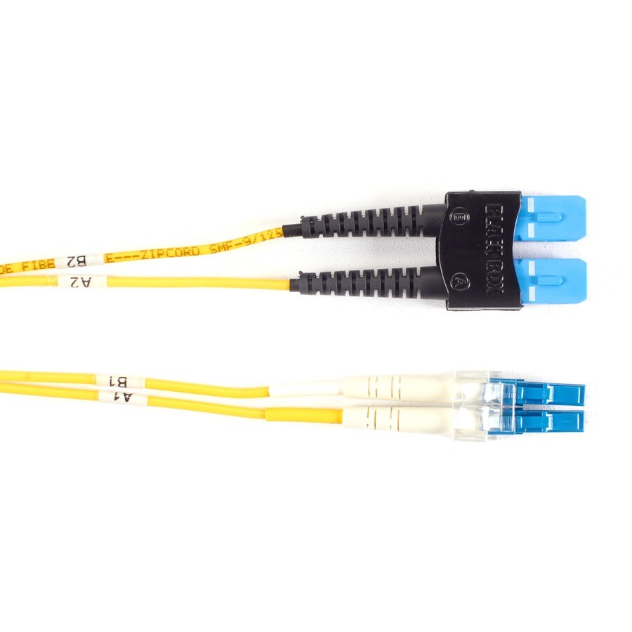 1M (3.2FT) LCSC YL OS2 SM FIBER PATCH CABLE INDR ZIP OFNR