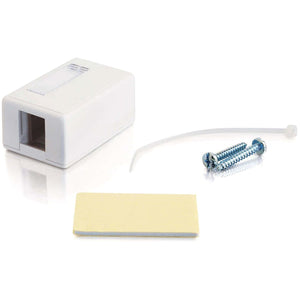 15KEYSTONE SURFACE MOUNT BOX 1-PORT WHT