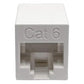 CAT6 IN-LINE COUPLER COMPACT STRAIGHT-THROUGH MODULAR F/F TAA