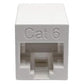 CAT6 IN-LINE COUPLER COMPACT STRAIGHT-THROUGH MODULAR F/F TAA