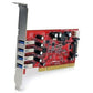 4 PORT PCI SUPERSPEED USB 3.0 USB ADAPTER CONTROLLER CARD W/ SATA