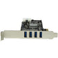 4 PORT USB 3.0 PCI EXPRESS CARD USB 3.0 PCIE CARD W/ LP4 SATA POWER