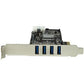 4 PORT USB 3.0 PCI EXPRESS CARD USB 3.0 PCIE CARD W/ LP4 SATA POWER