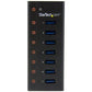 7 PORT USB 3.0 HUB METAL TAA POWERED MOUNTABLE USB SPLITTER HUB