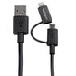 3FT 2 IN 1 CHARGING CABLE APPLE LIGHTNING MICRO-USB CHARGING CORD